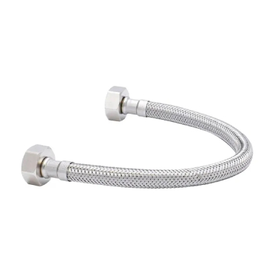 Flexible Agua Hi-Hi 1/2 X 3/8 30 Cm Ac Inox Tress