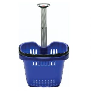(OFERTA) CANASTILLO AZUL CON RUEDAS HRD