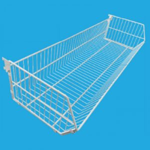(OFERTA) CANASTILLO PARA GONDOLA CON GANCHO 120*40CM HRD