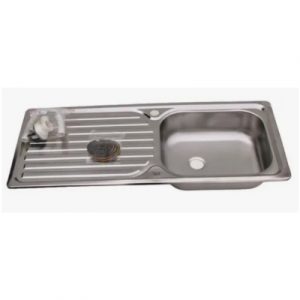 LAVAPL. EMPOTRABLE100X44 (ESP=0.5MM)C/DESAG.P/MDO,SECA IZQ