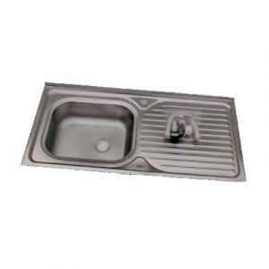 LAVAPL. EMPOTRABLE100X44 (ESP=0.5MM)C/DESAG.P/MDO,SECA DER