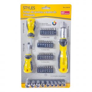 STYLE SET 40 PC BLISTEC DEST CON PUNTAS