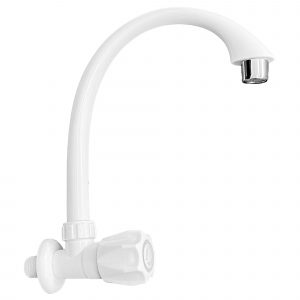 MONOMANDO LAVAPLATO PLASTICO BLANCO AL MURO MONARCH